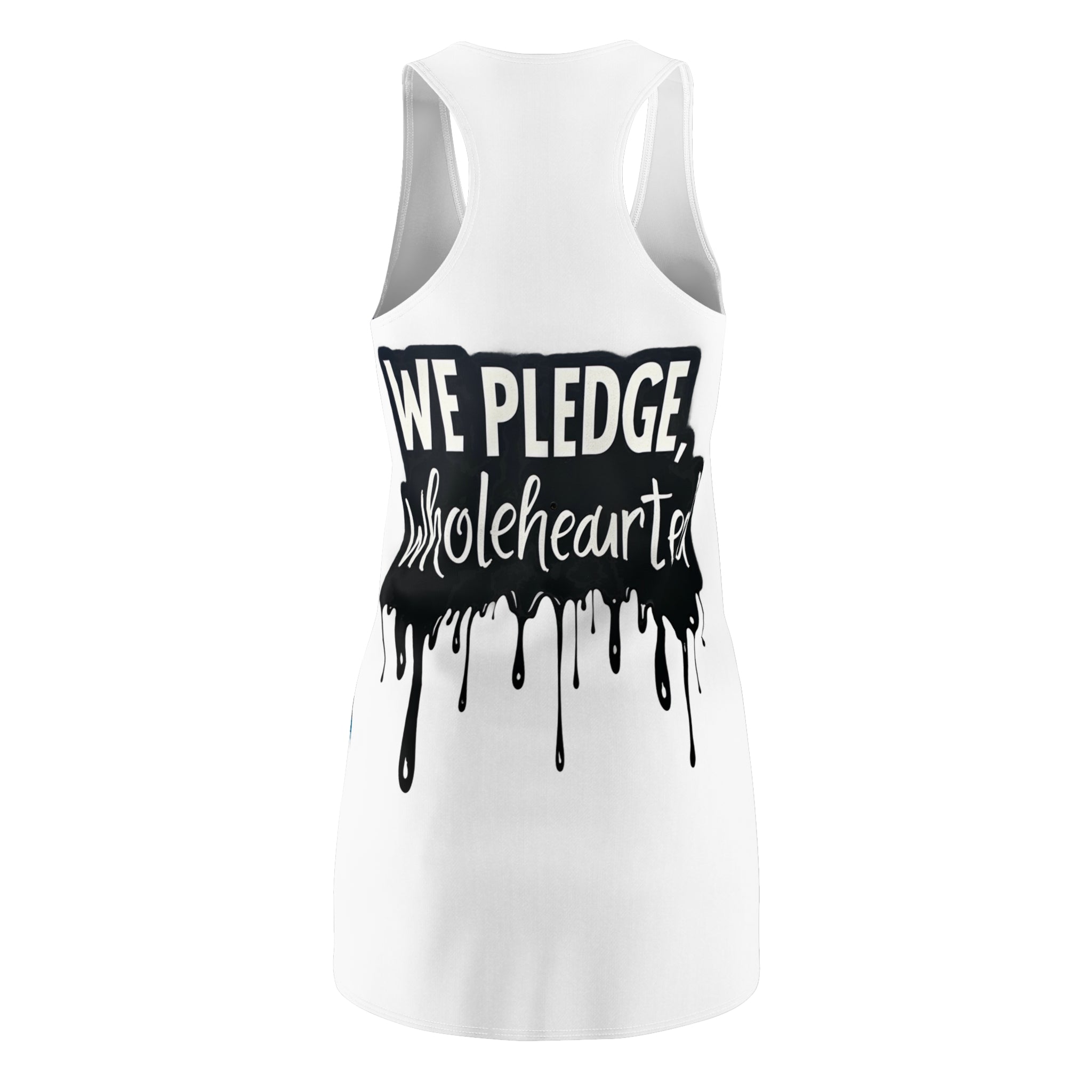 Sisters of the Struggle Racerback Dress — "SOS" Graphic Feminist Statement Dress