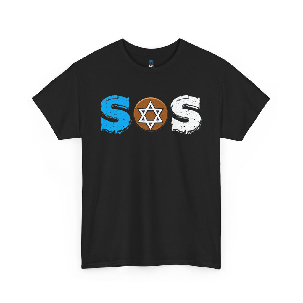 Brown blue white SOS