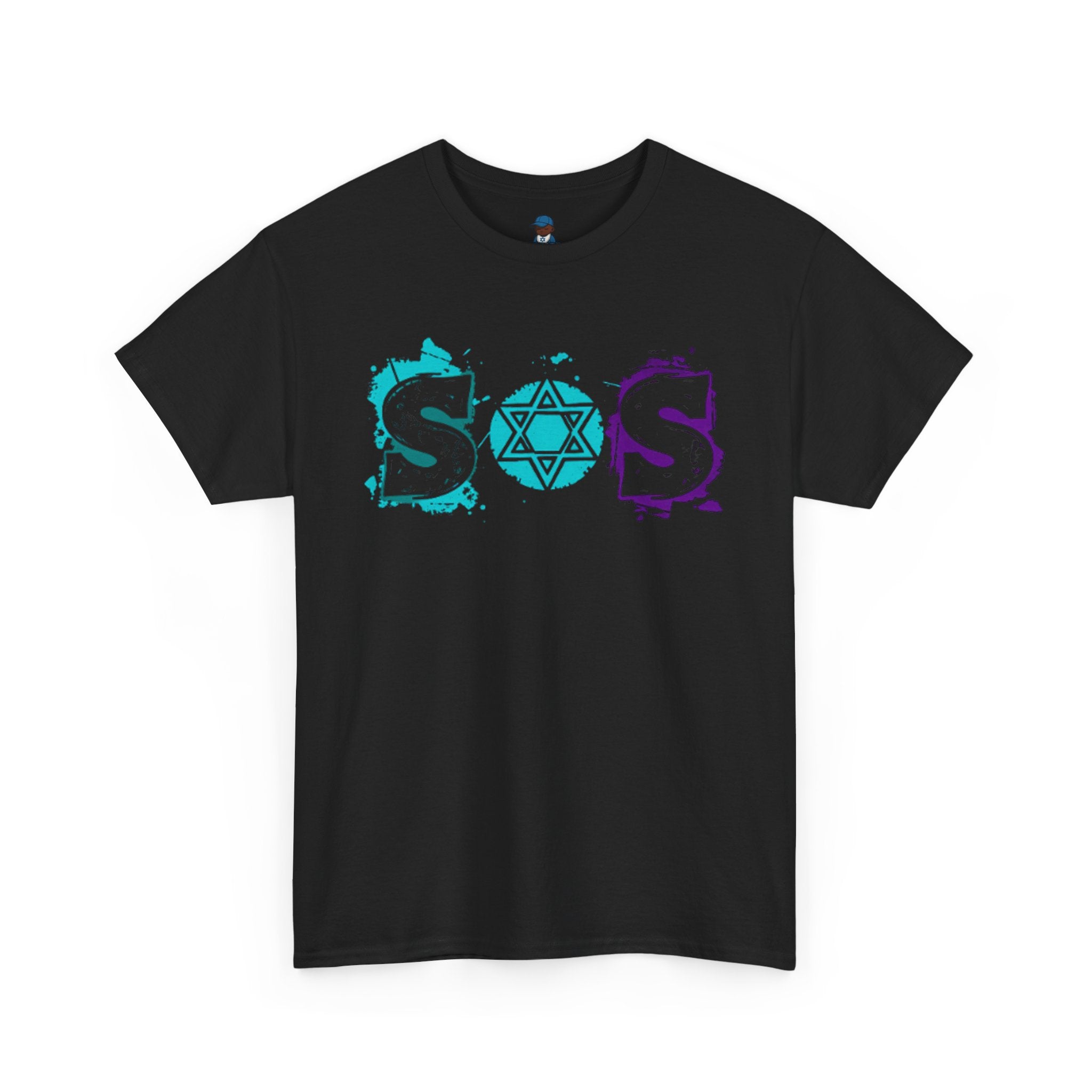 Purple teal SOS