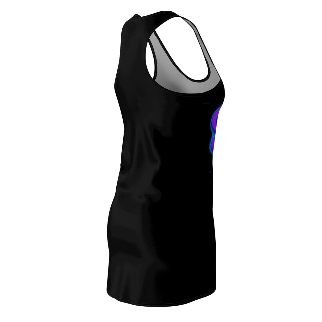 Racerback Dress - Purple Graffiti Star of David Streetwear