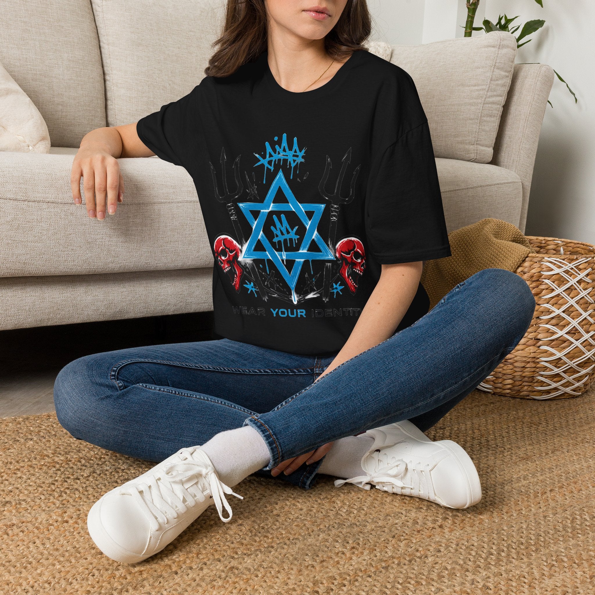 WEAR YOUR IDENTITY red skull