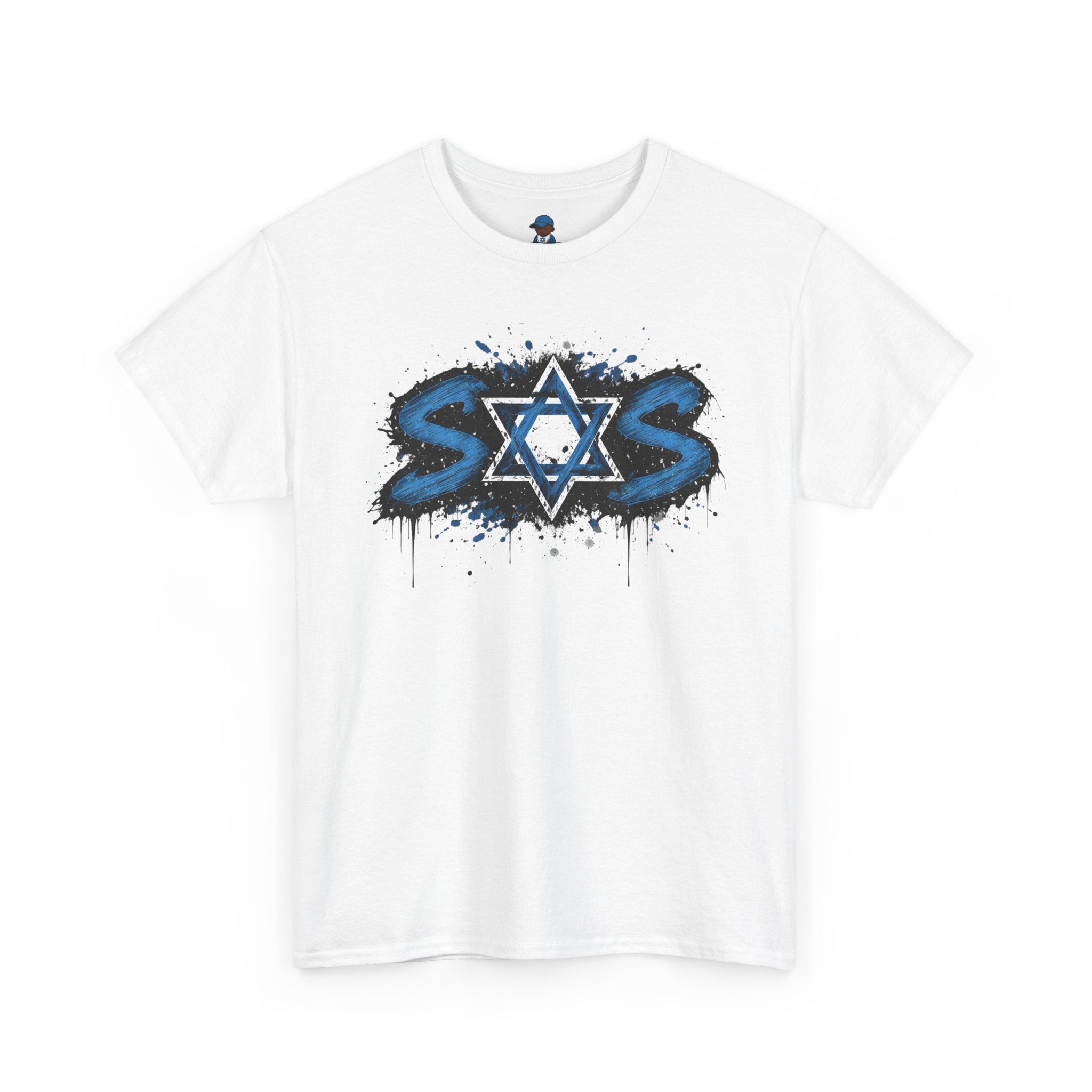Blue splat SOS
