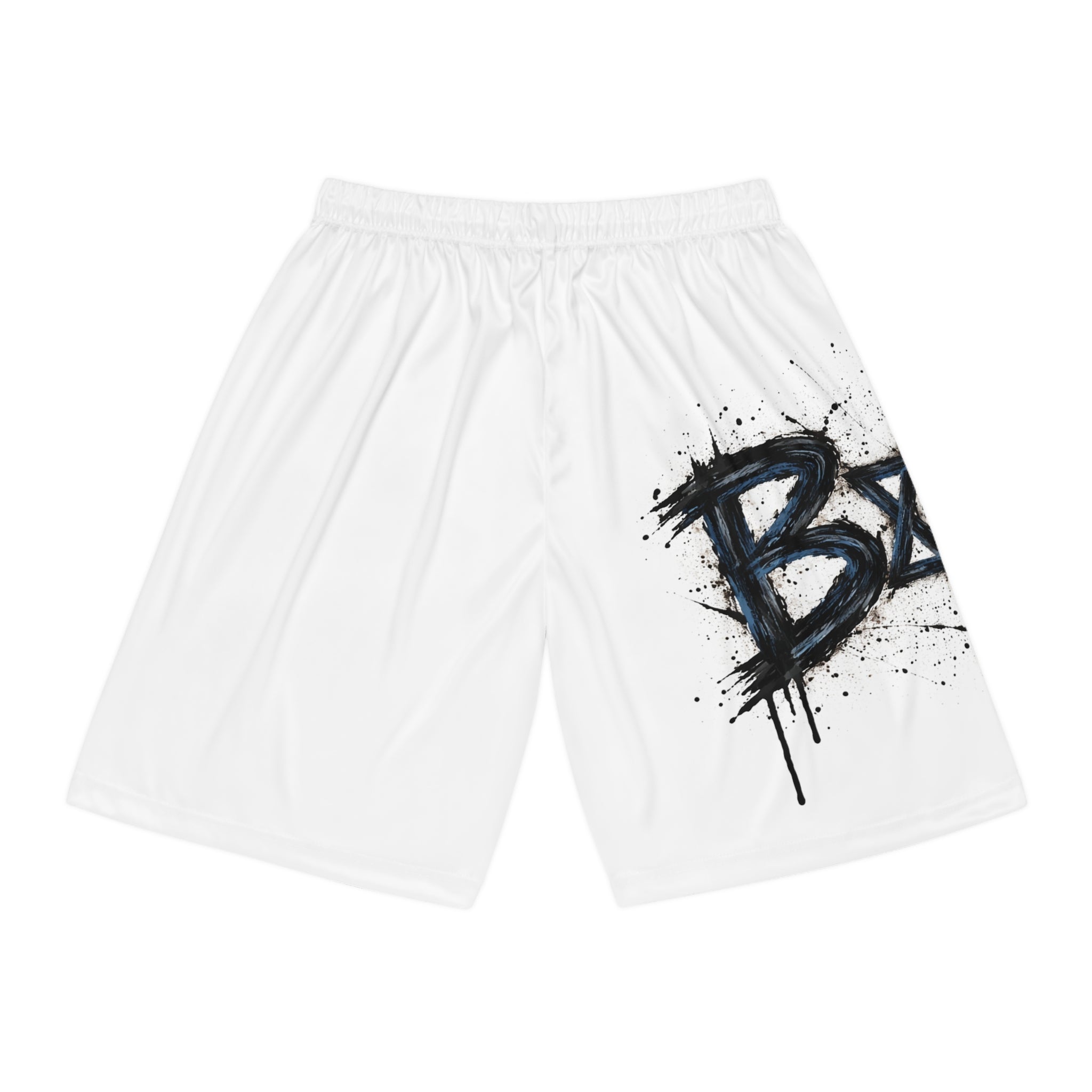Graffiti Basketball Shorts – 'BASK' Urban Streetwear Athletic Shorts