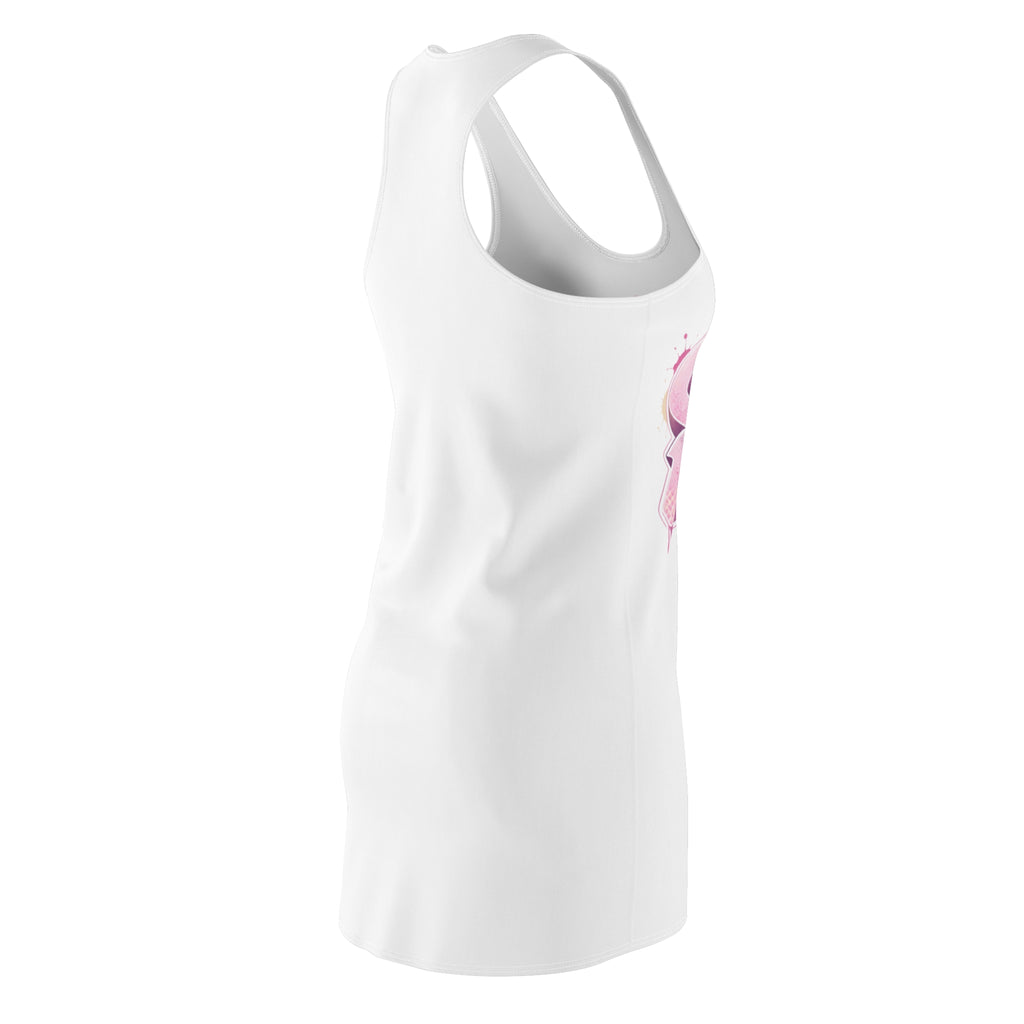 (White) off white pink dress SOS