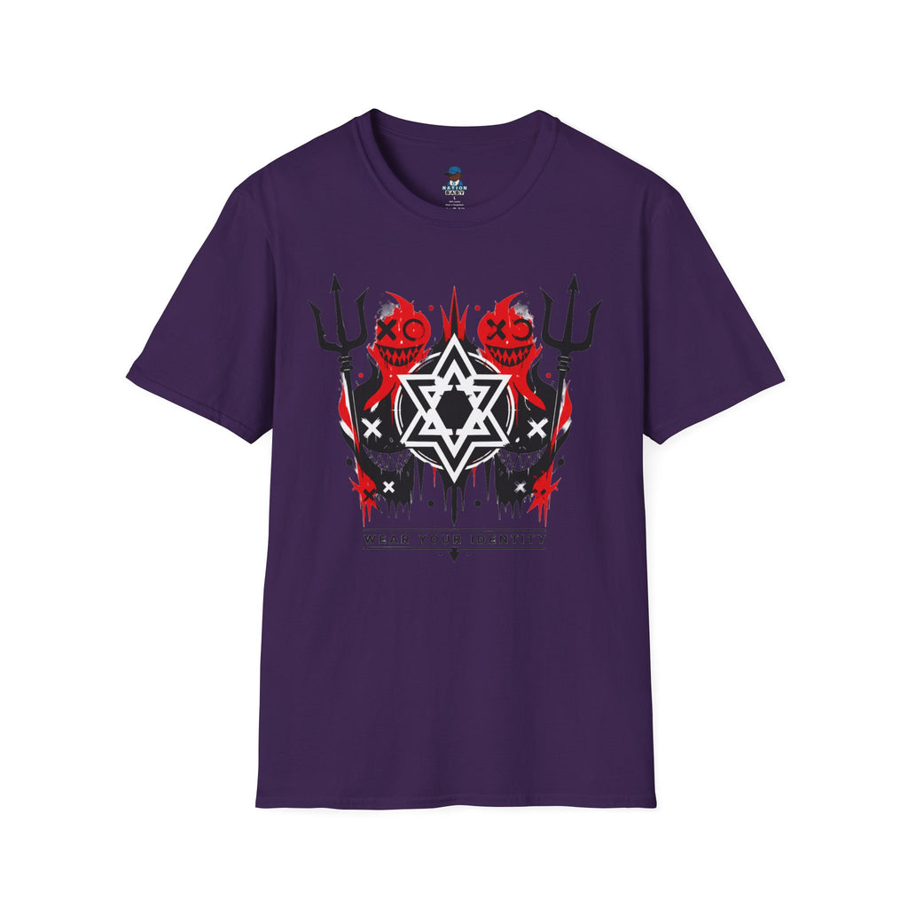 WEAR YOUR IDENTITY red black faces