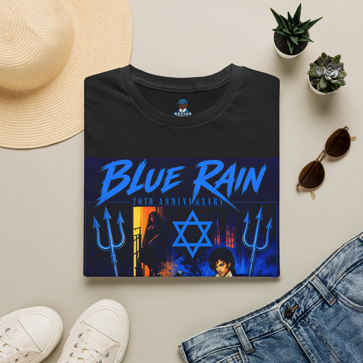 Blue rain