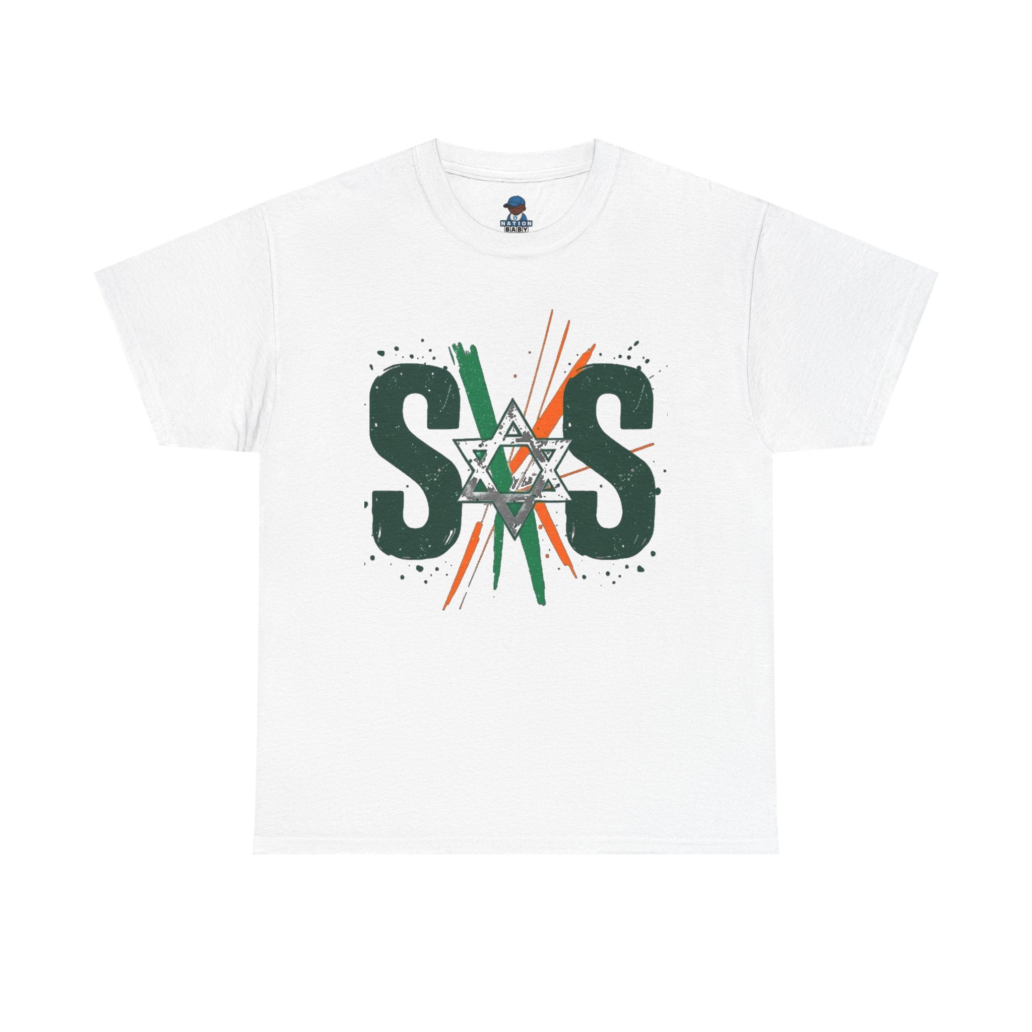 Orange Green white SOS