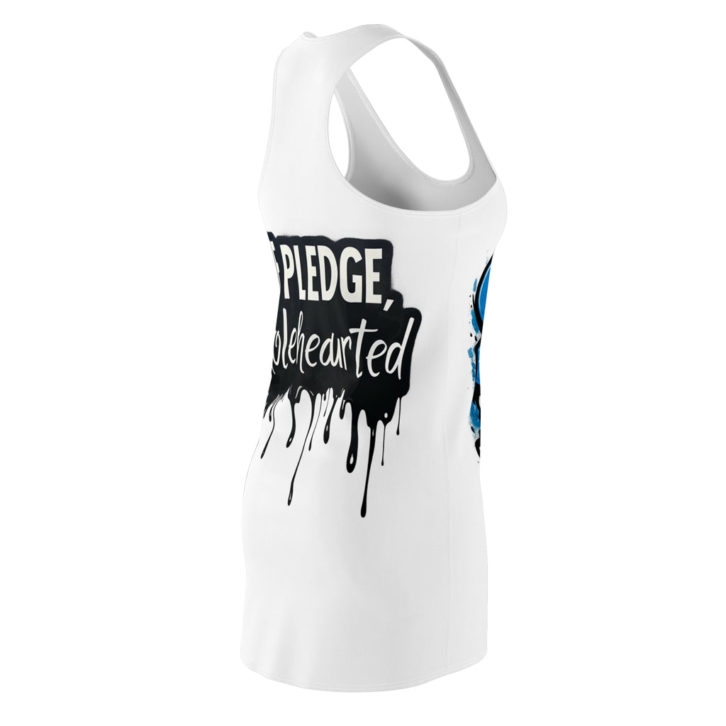 Sisters of the Struggle Racerback Dress — "SOS" Graphic Feminist Statement Dress