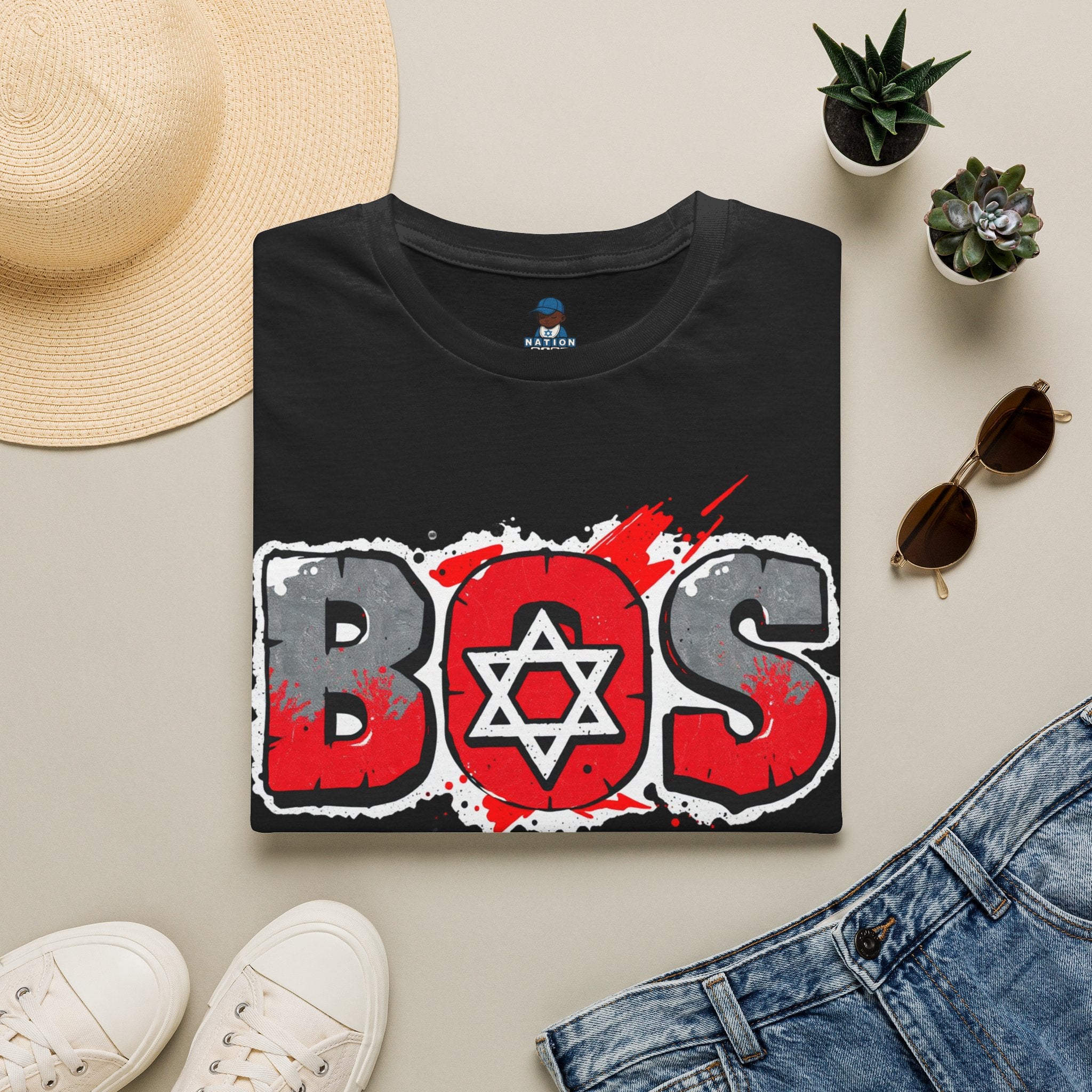 Red grey BOS