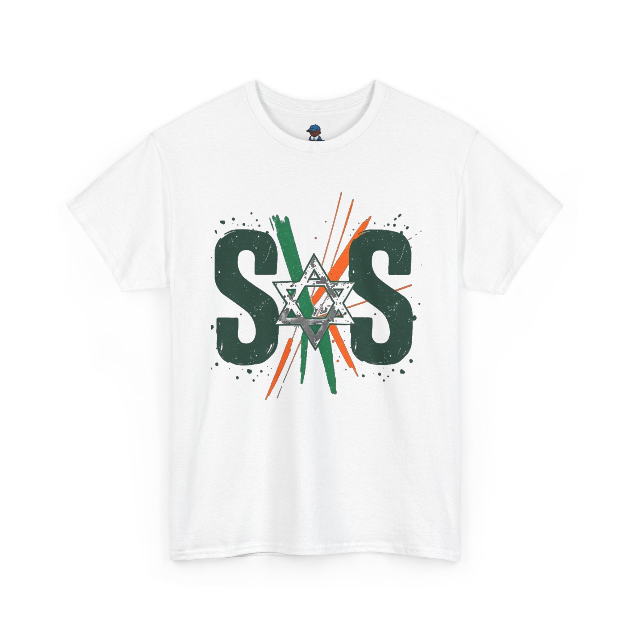 Orange Green white SOS