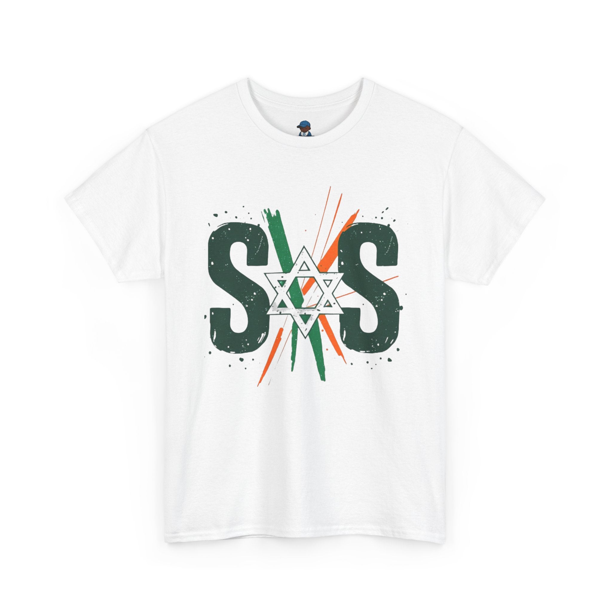 Orange Green white SOS