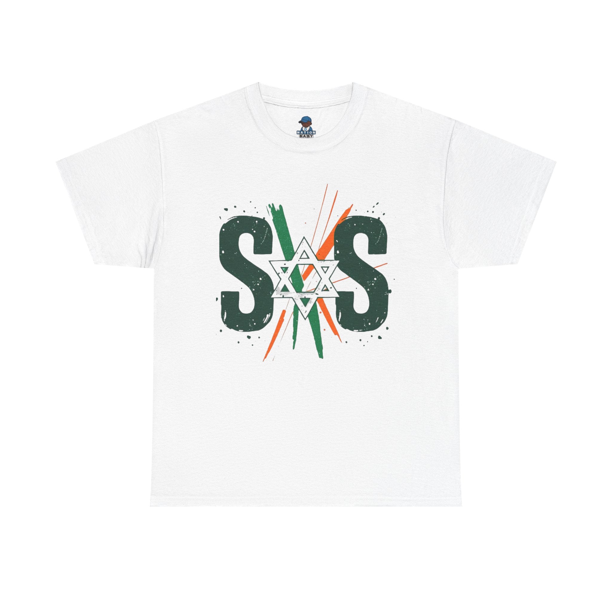 Orange Green white SOS
