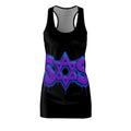 Racerback Dress - Purple Graffiti Star of David Streetwear