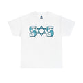 Teal grey white SOS