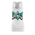 (White)teal white dress SOS