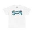 Teal grey white SOS