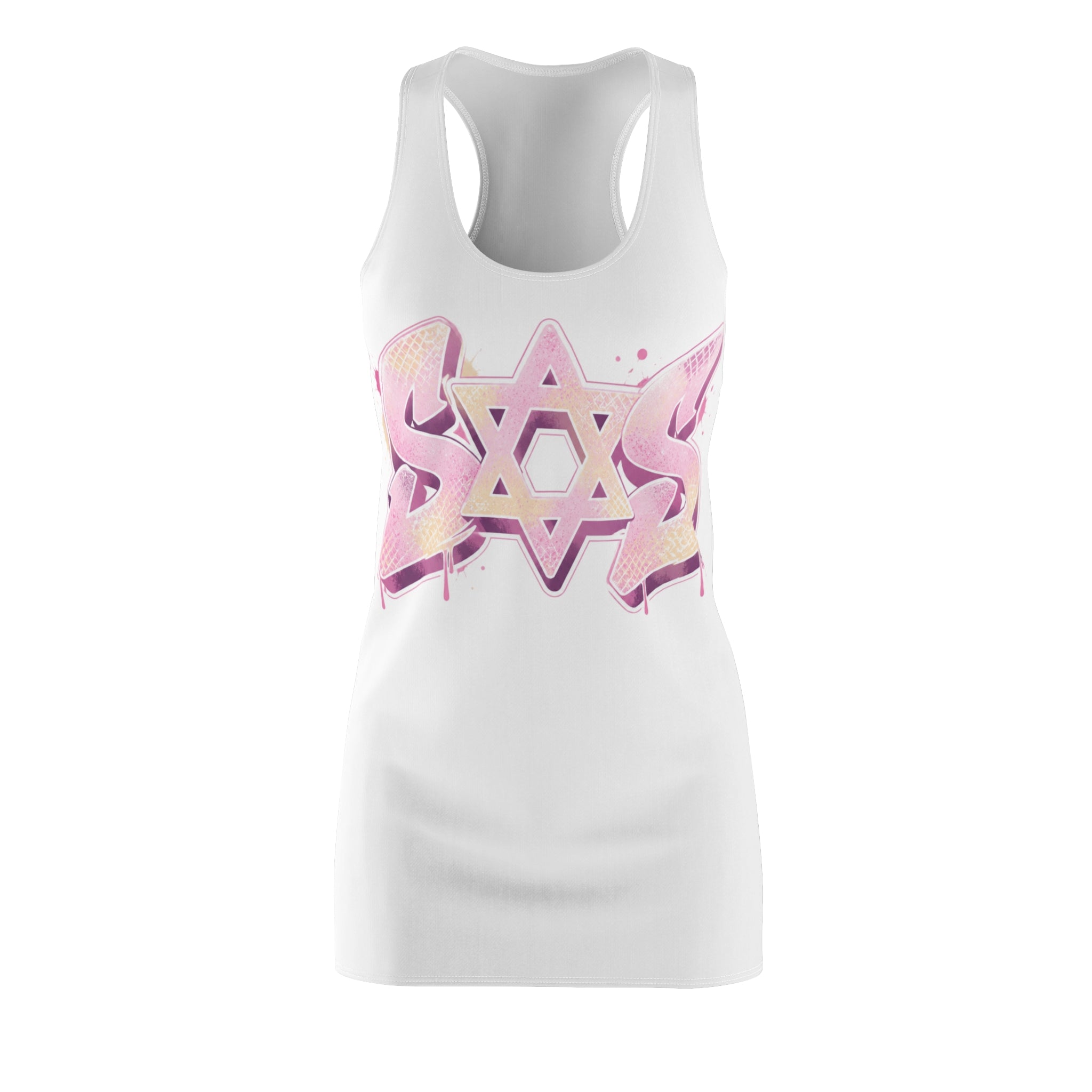 (White) off white pink dress SOS