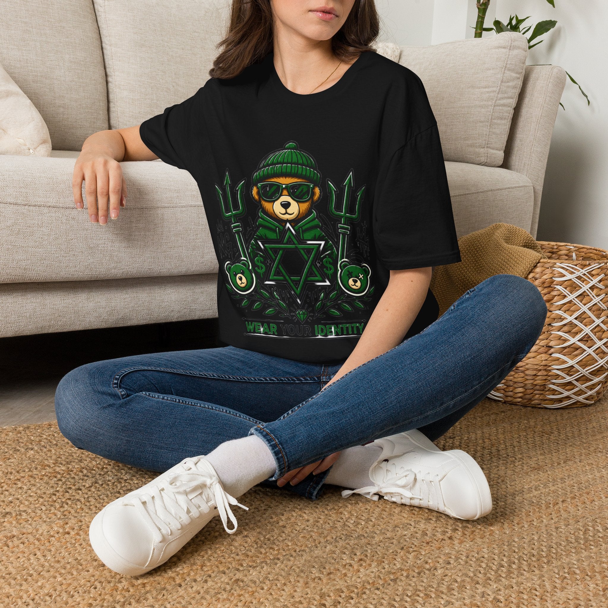 WEAR YOUR IDENTITY  green bear