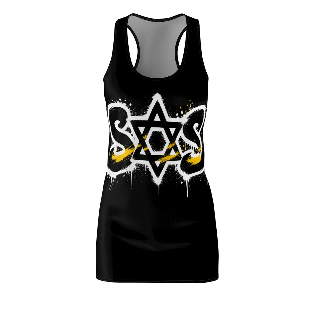Black and yellow dress