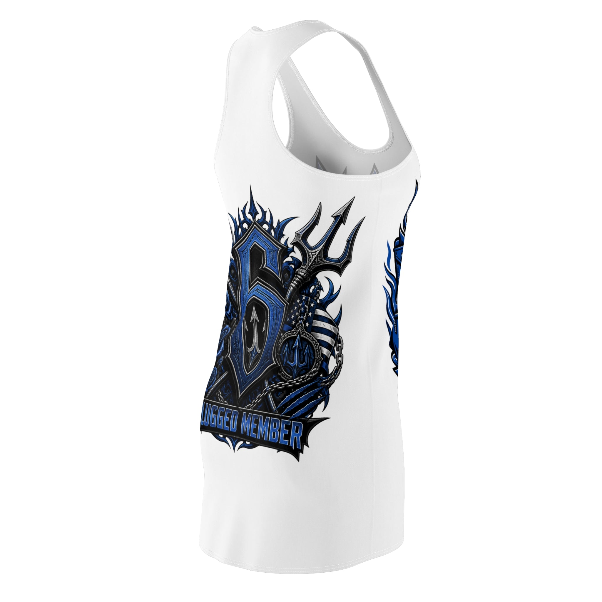 Copy of Racerback Dress - Purple Graffiti Star of David Streetwear