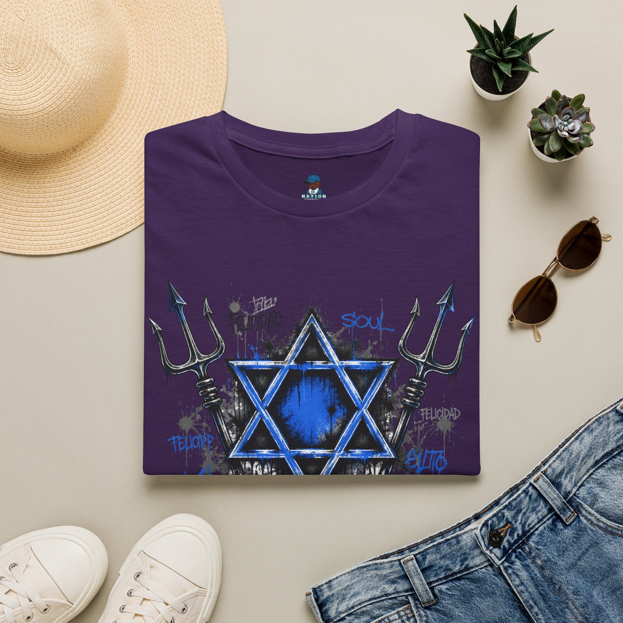 WEAR YOUR IDENTITY  blue writing