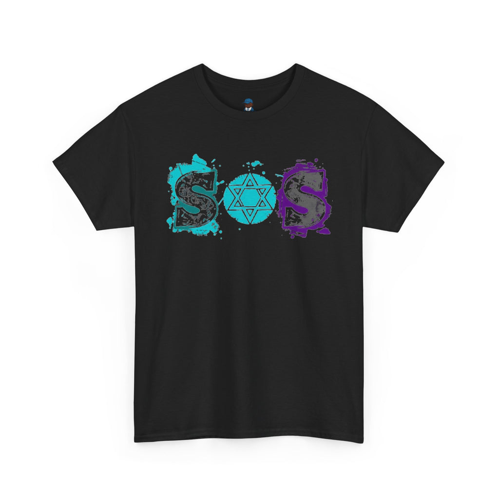 Purple teal SOS