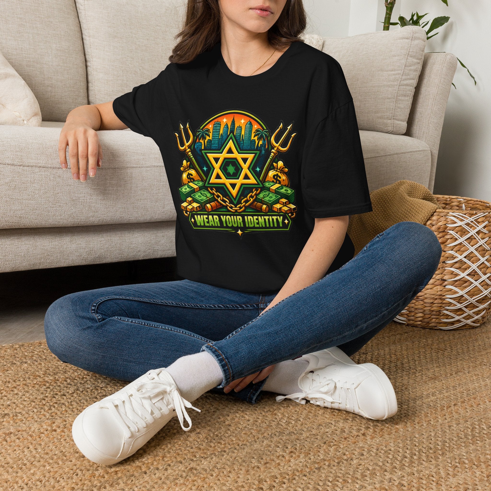 WEAR YOUR IDENTITY  Green for money yellow for the honey