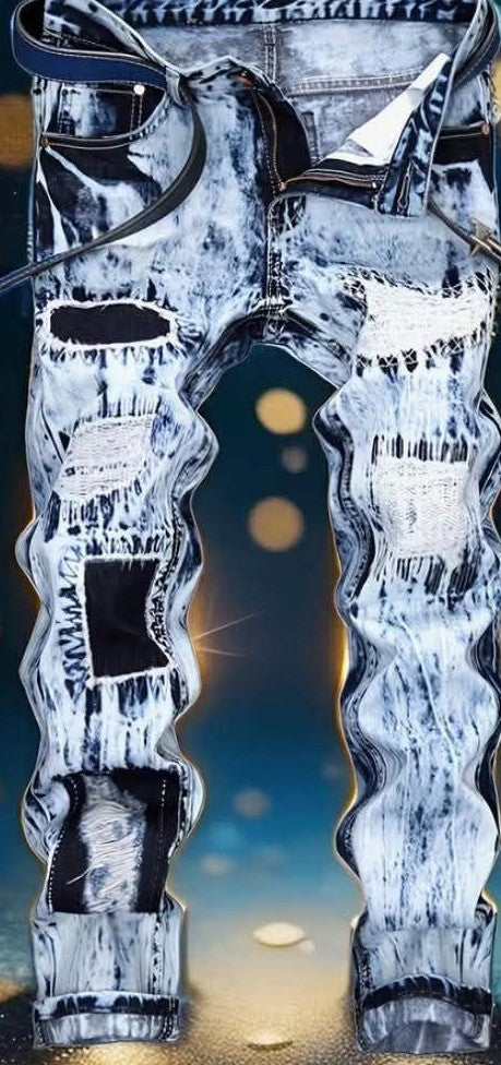 WEAR YOUR IDENTITY blue denim pants