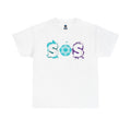 Purple teal SOS
