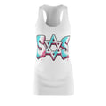 (White) off white blue pink dress SOS
