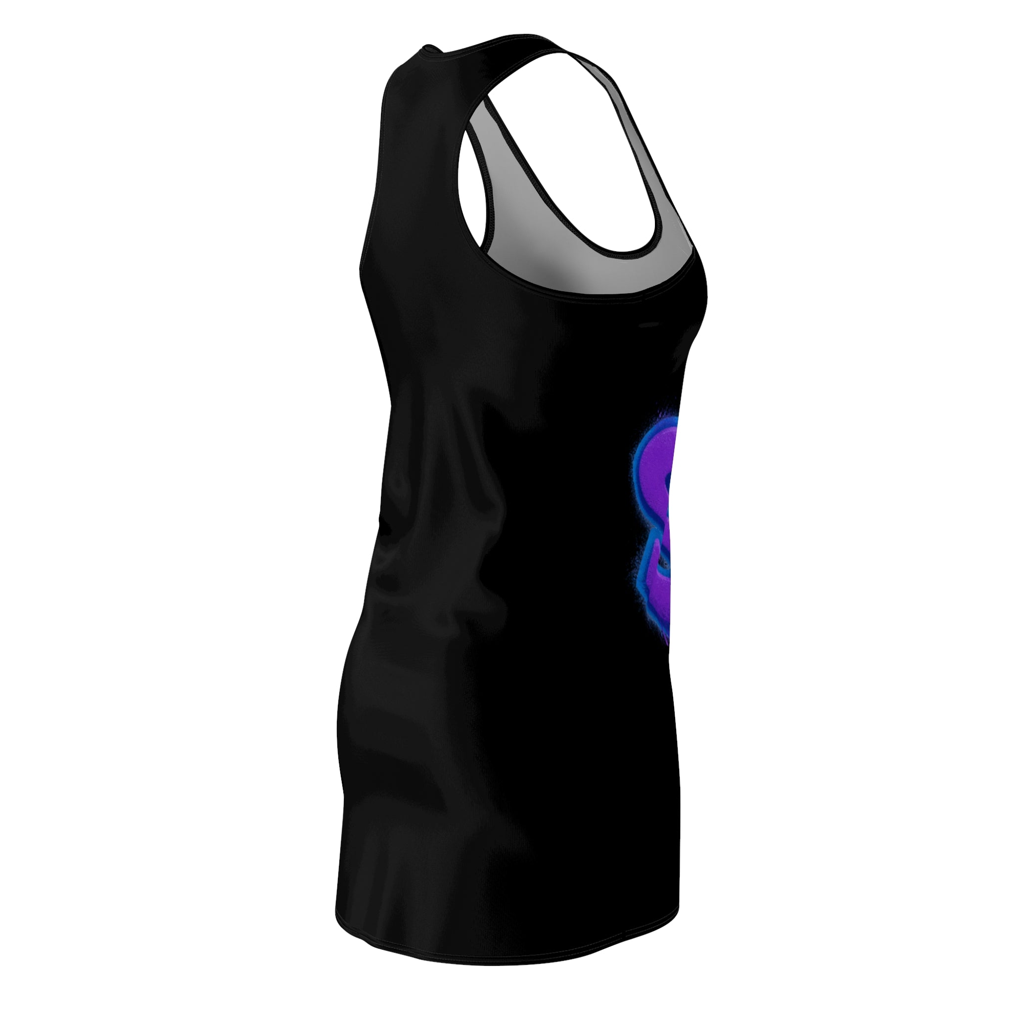 Racerback Dress - Purple Graffiti Star of David Streetwear
