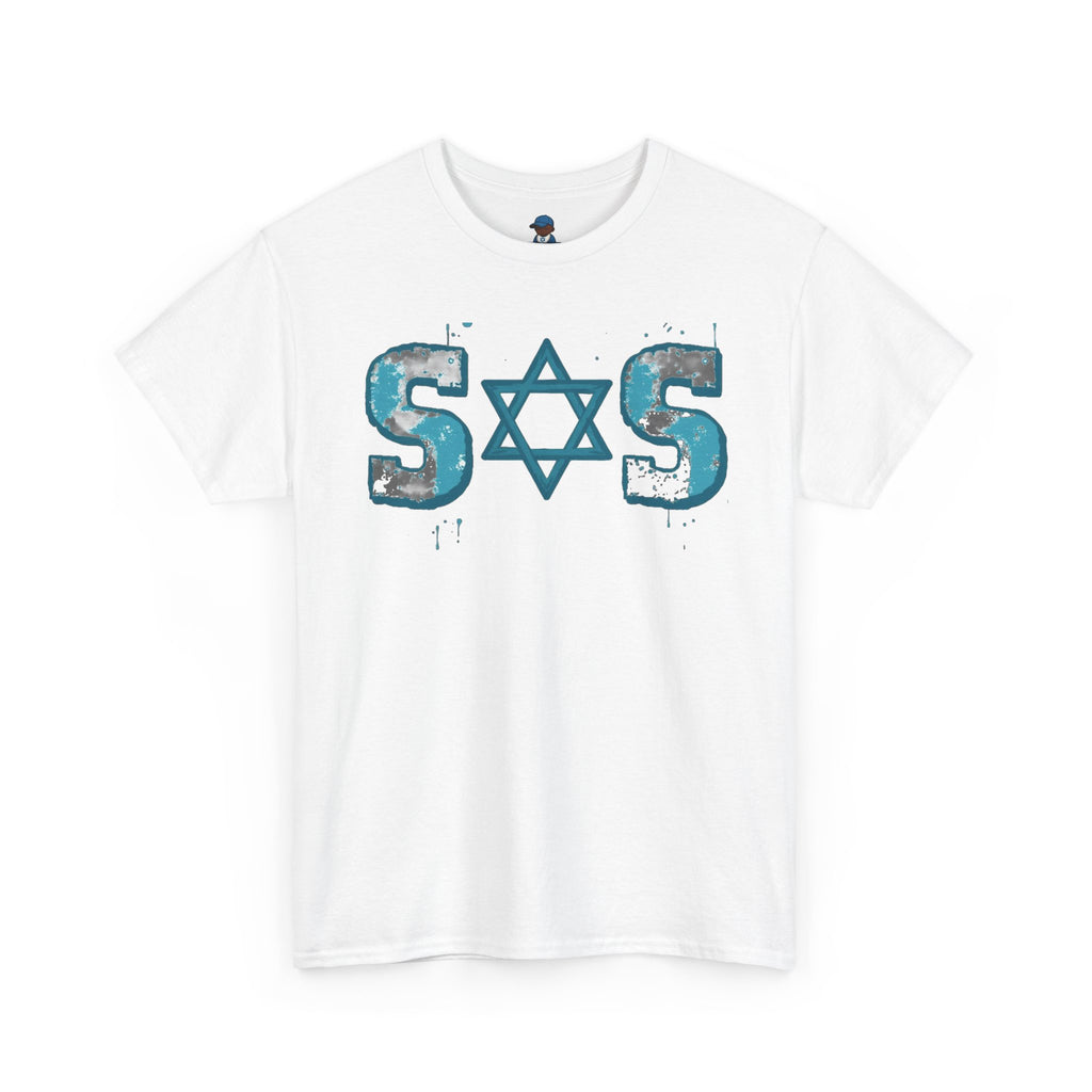 Teal grey white SOS