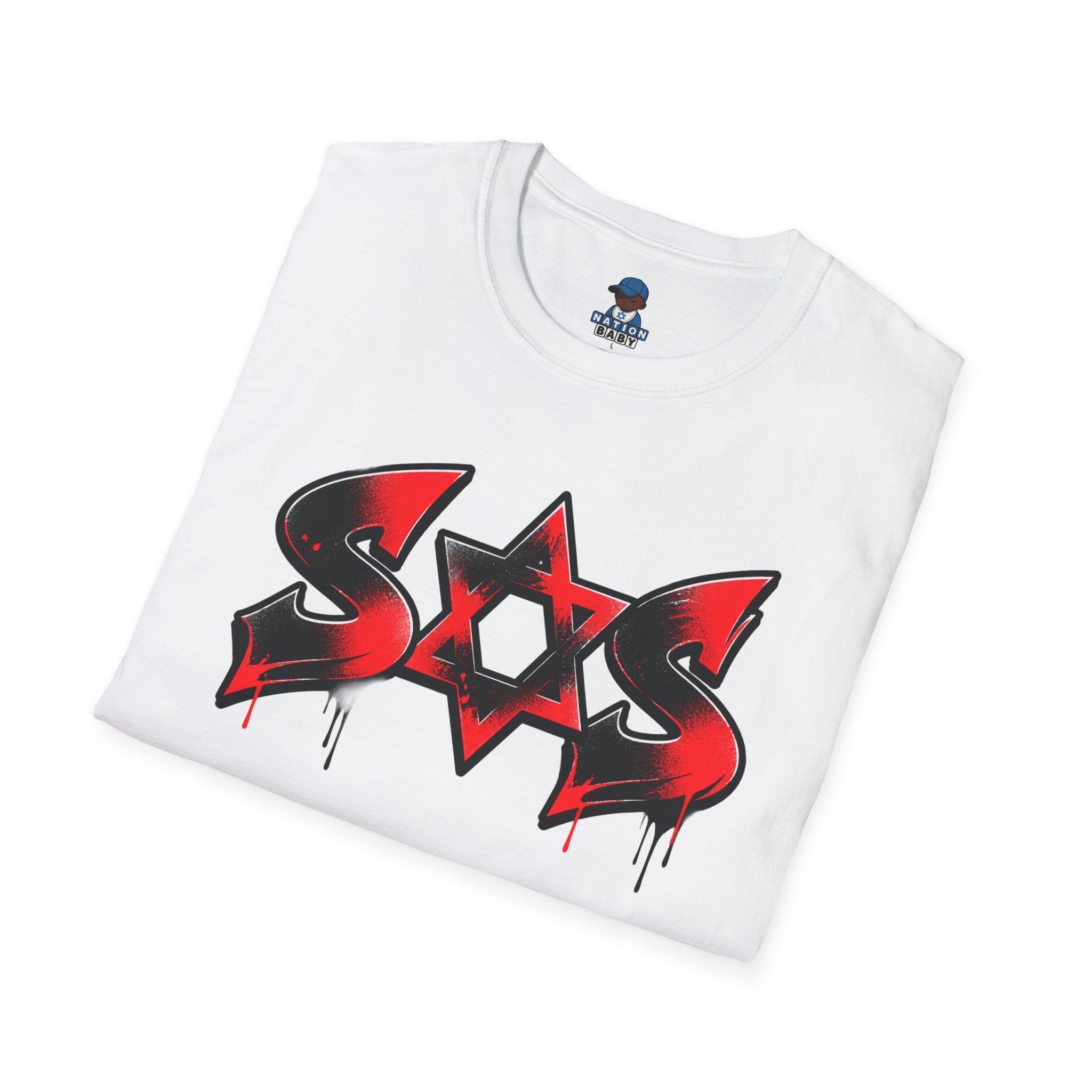 Copy of Black red painted SOS
