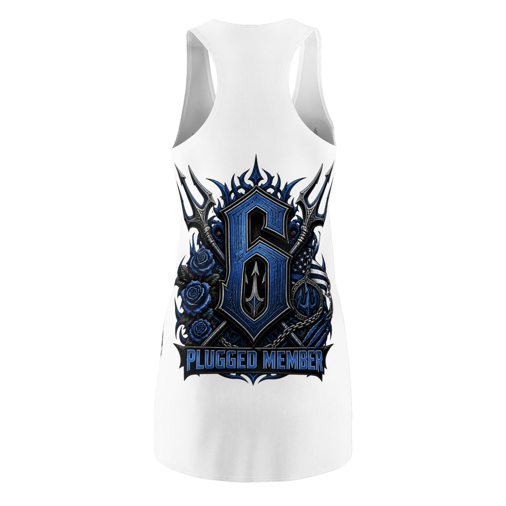 Copy of Racerback Dress - Purple Graffiti Star of David Streetwear