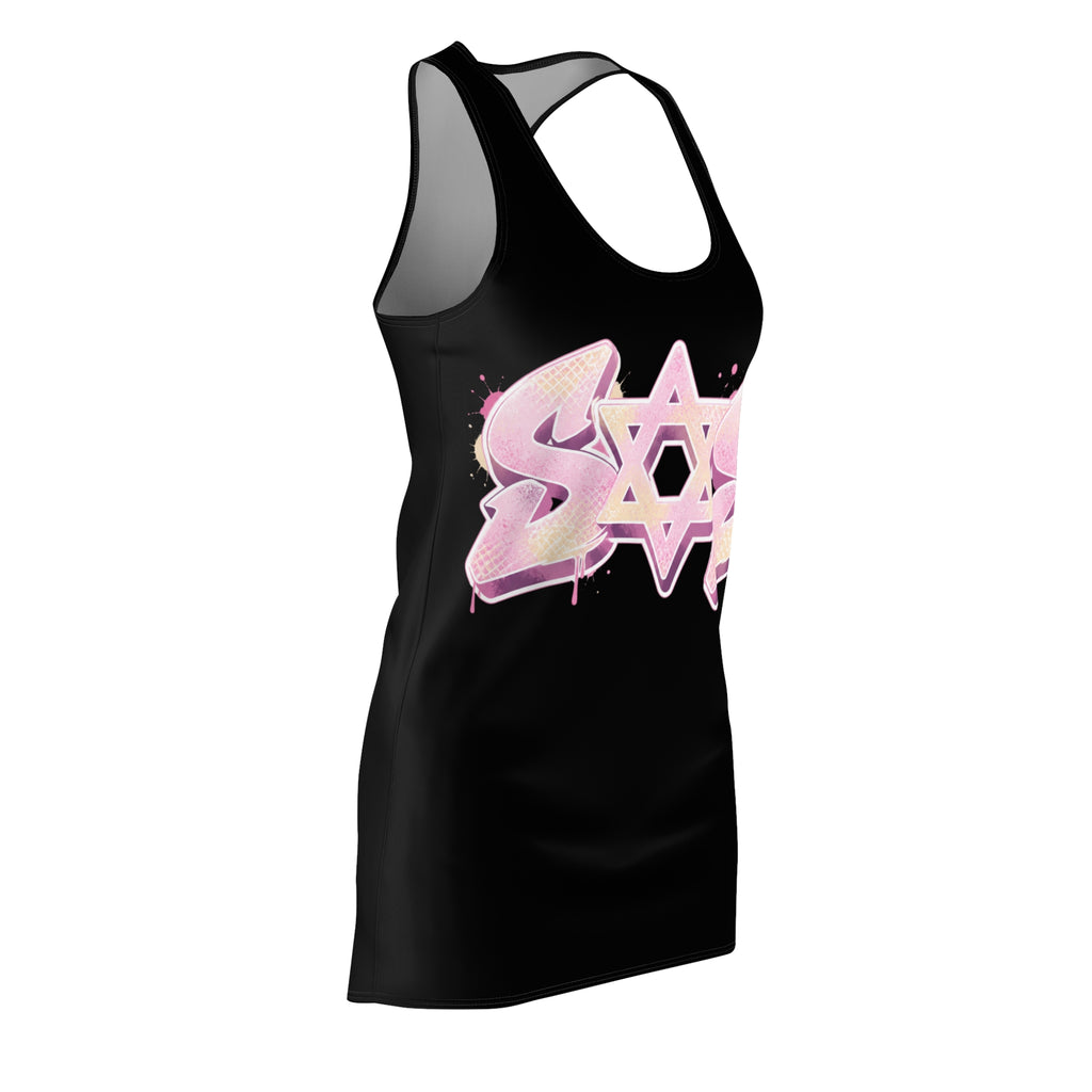 Off white pink  dress SOS