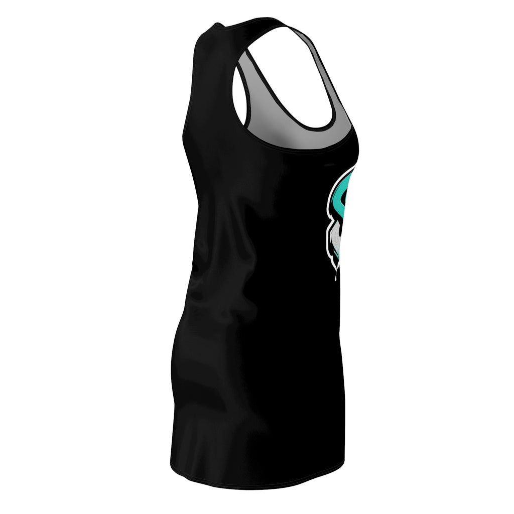 Teal white dress SOS