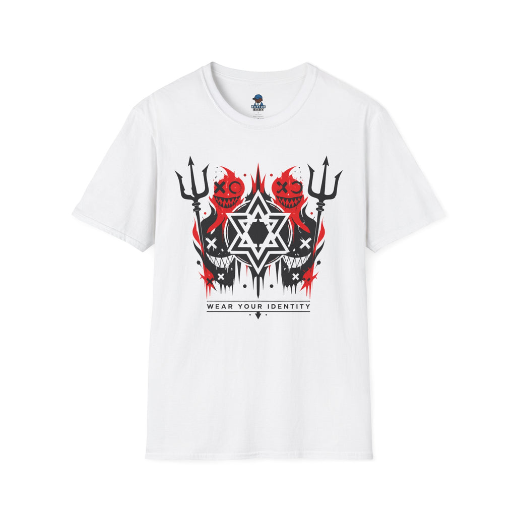 WEAR YOUR IDENTITY red black faces