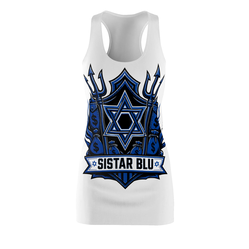 Copy of Racerback Dress - Purple Graffiti Star of David Streetwear