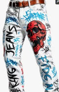 WEAR YOUR IDENTITY red skull pants