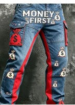 WEAR YOUR IDENTITY red money bags pants